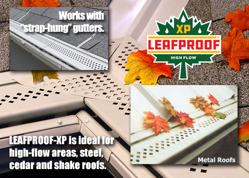 Leafproof XP Gutter Protection.