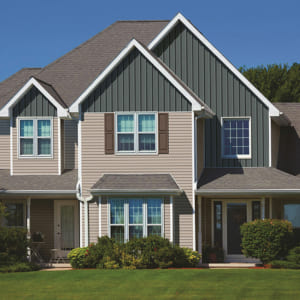 Royal estate siding windows installed for a house in Cedar Rapids, IA