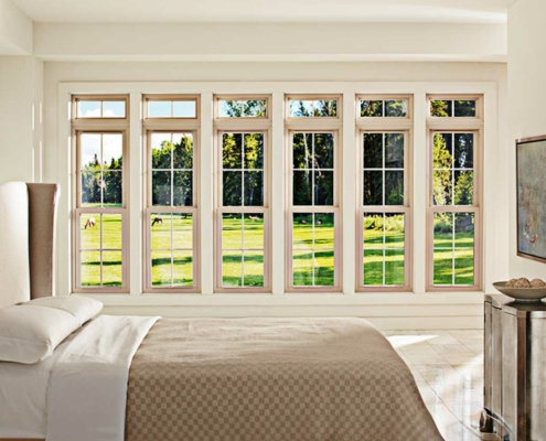 Double hung windows installed for a house in Cedar Rapids, IA